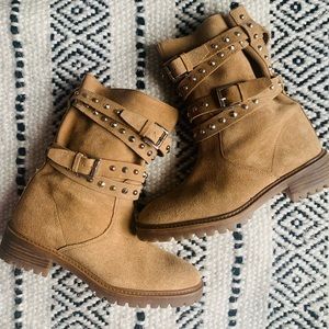 Studded Zara Suede Leather Boots